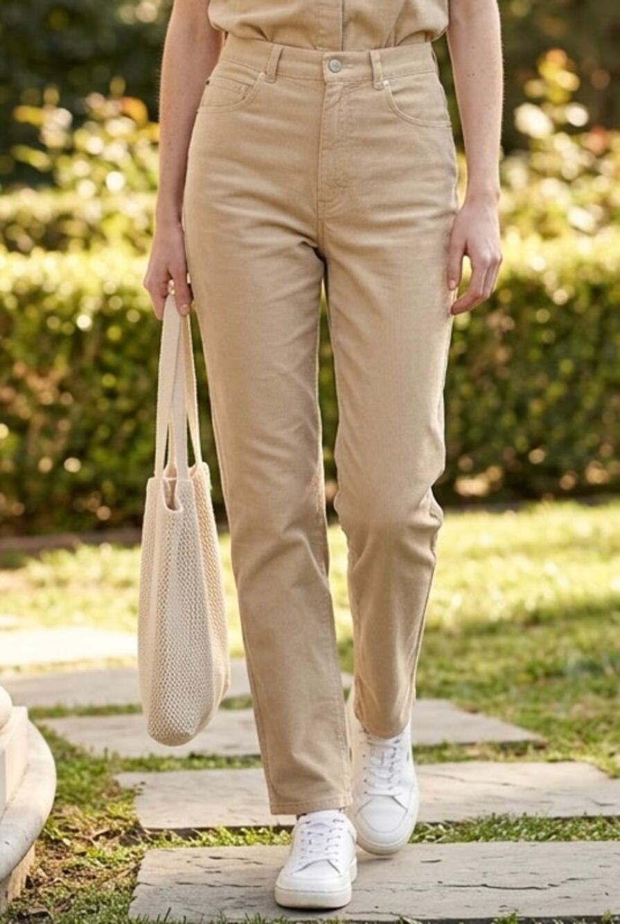 VTG 90s Lauren Ralph Lauren Cotton Chinos Women 8 Khaki 5-Pocket Preppy NWT FLAW